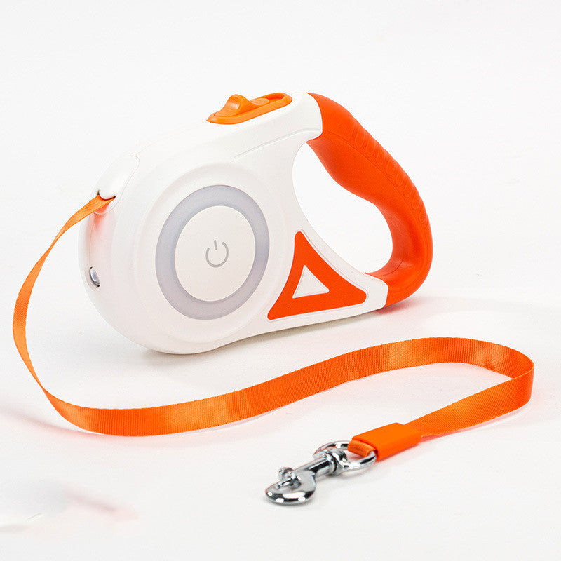 Dog Leash & Collar Set | Retractable Pet Lead with Light.