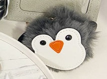 Cartoon Owl Car Pendant | Luminous Sound Keychain Decor.