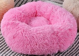 Plush Round Dog Bed | Small Pet Nest for Dogs & Cats.