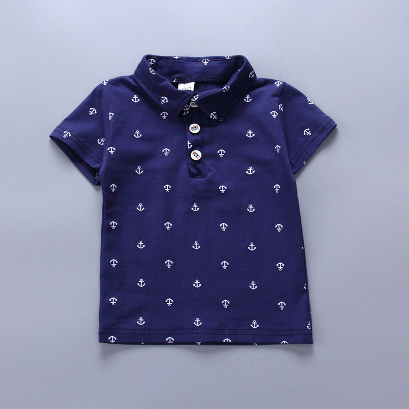 Anchor Print Kids Outfit | Nautical Children’s Clothing Set.