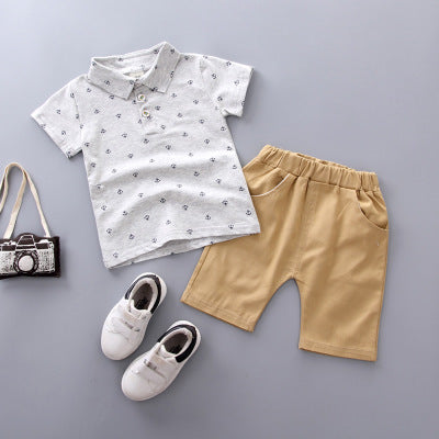 Anchor Print Kids Outfit | Nautical Children’s Clothing Set.