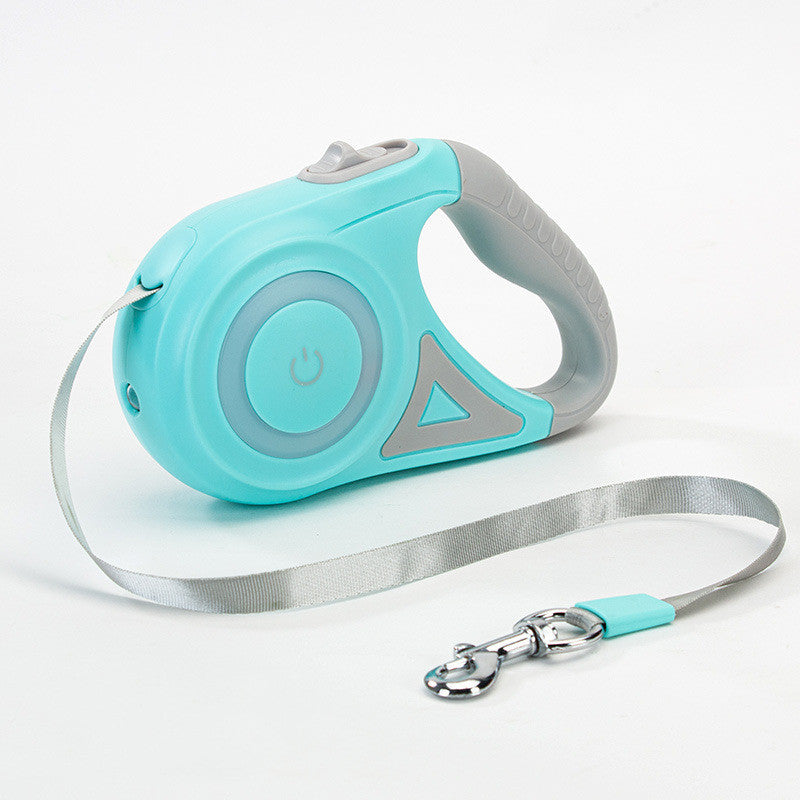 Dog Leash & Collar Set | Retractable Pet Lead with Light.
