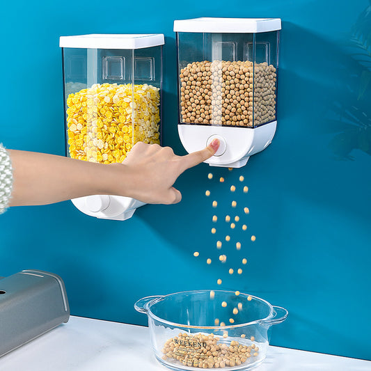 Kitchen Food Storage Box | Wall Cereal Dispenser.