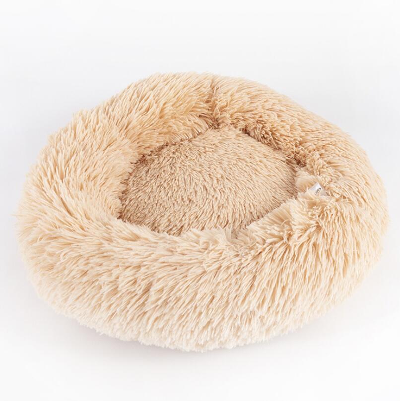 Plush Round Dog Bed | Small Pet Nest for Dogs & Cats.