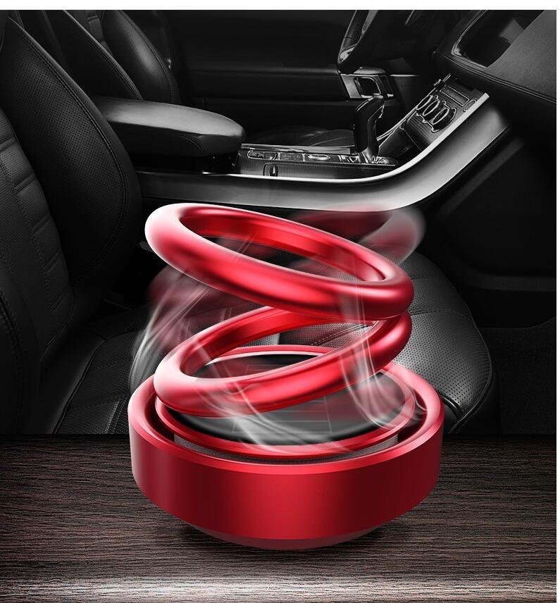 Rotating Solar Car Perfume | Dashboard Air Freshener.