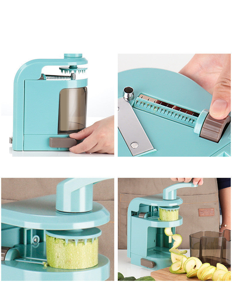 Spiral Vegetable Cutter | Handheld Grater for Salads.