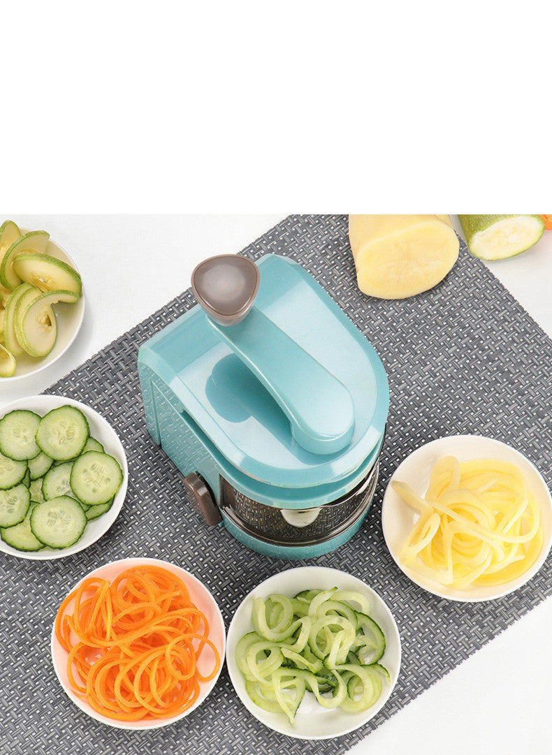Spiral Vegetable Cutter | Handheld Grater for Salads.