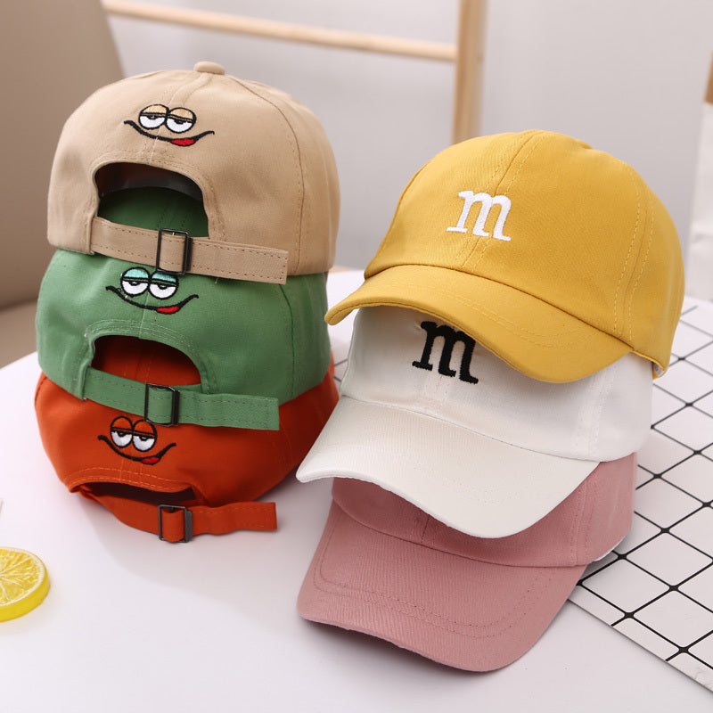 Boys’ Baseball Cap | Cotton Letter M Hat for Kids (Spring & Autumn).
