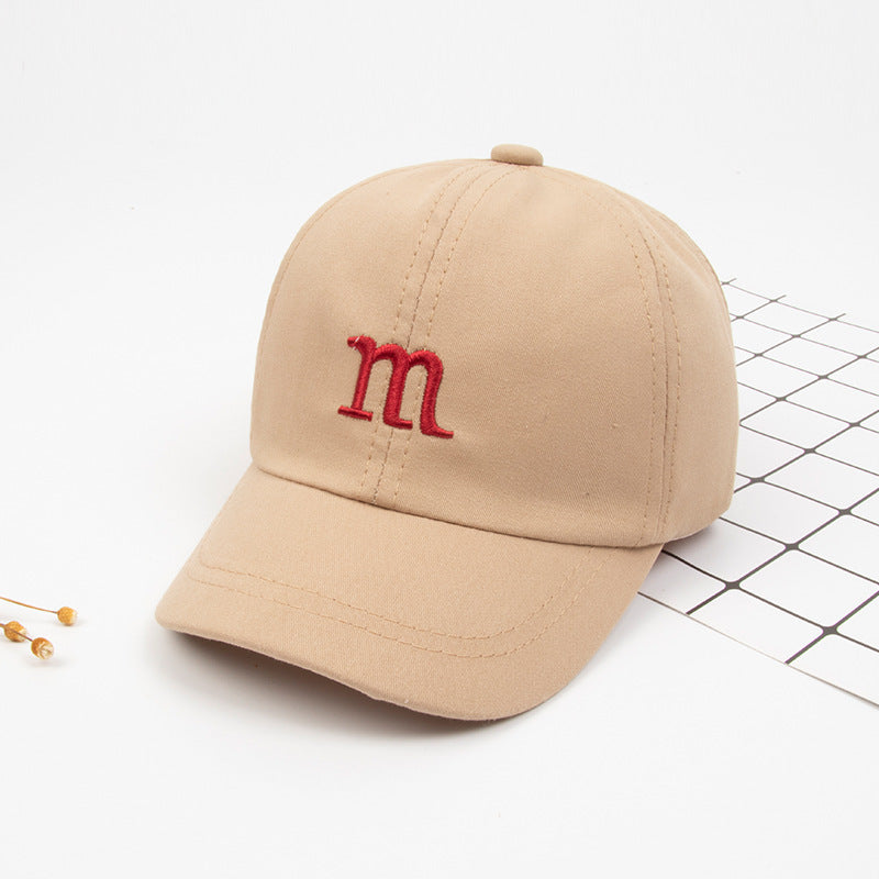 Boys’ Baseball Cap | Cotton Letter M Hat for Kids (Spring & Autumn).