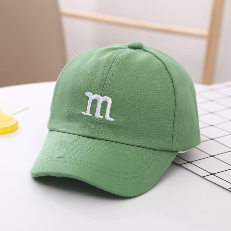 Boys’ Baseball Cap | Cotton Letter M Hat for Kids (Spring & Autumn).