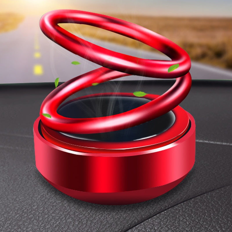 Rotating Solar Car Perfume | Dashboard Air Freshener.