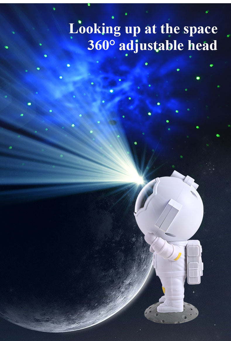 Galaxy Star Projector | Astronaut Night Light Decor.
