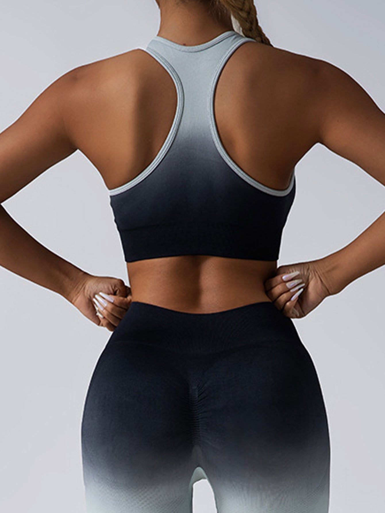 High Impact Sports Bra | Racerback Longline Workout Top.
