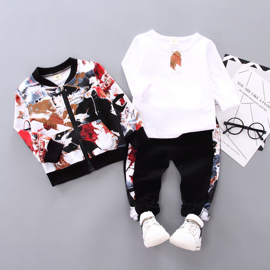 Boys' 3-Piece Outfit | Autumn & Winter Kids Clothing Set.