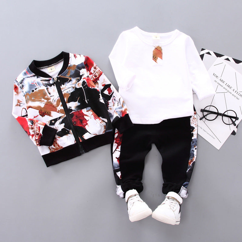 Boys' 3-Piece Outfit | Autumn & Winter Kids Clothing Set.