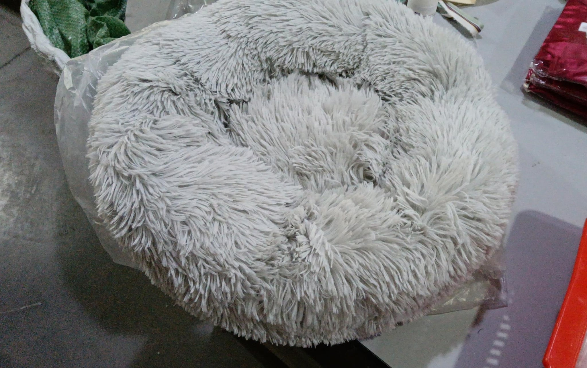Plush Round Dog Bed | Small Pet Nest for Dogs & Cats.