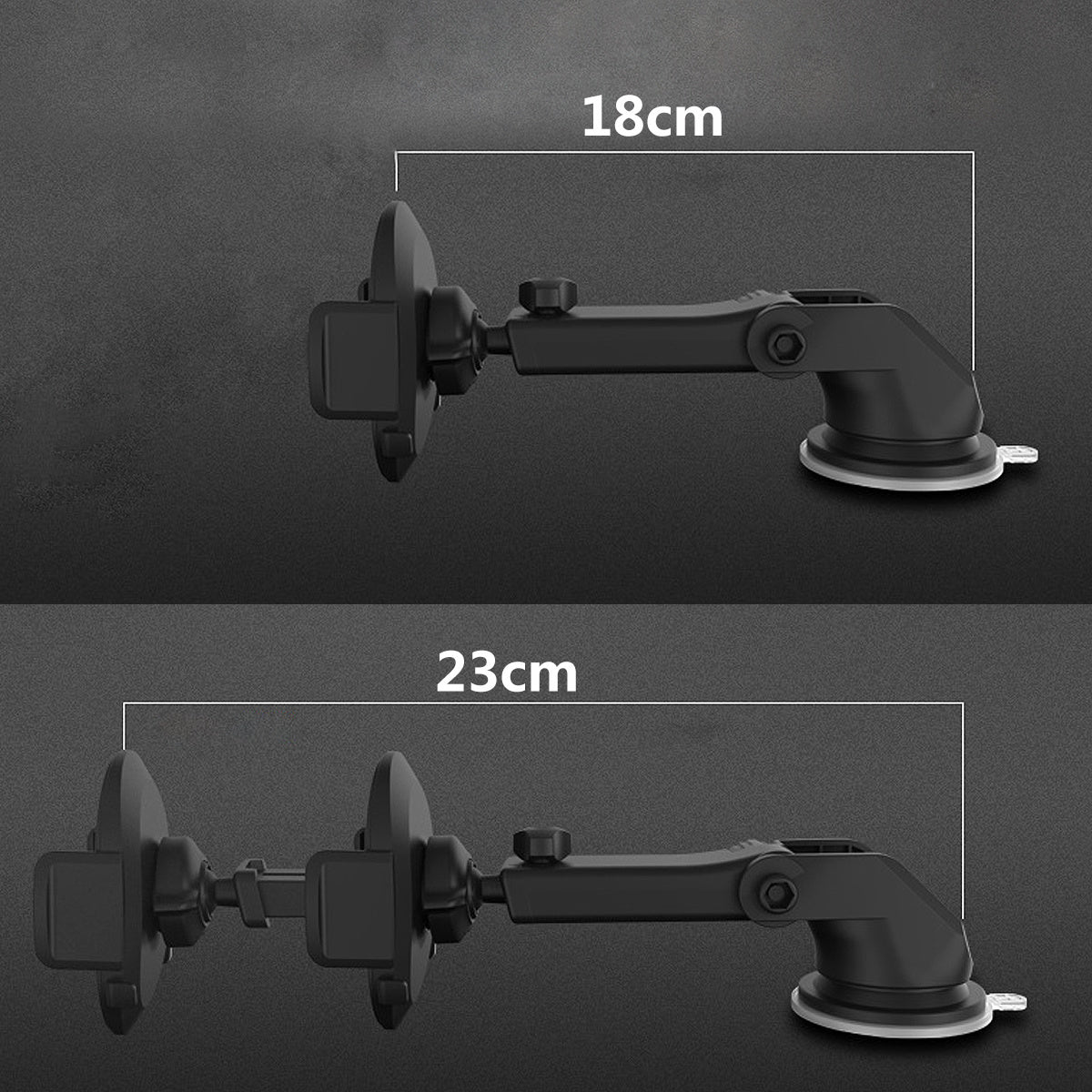 Telescopic Car Phone Holder | Dashboard Suction Mount.