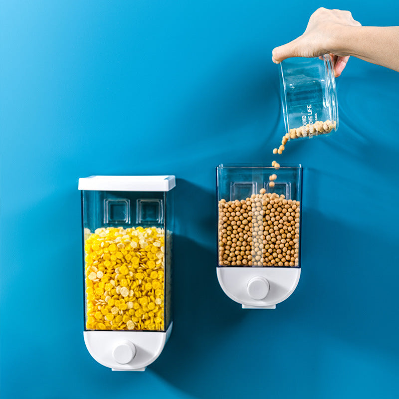 Kitchen Food Storage Box | Wall Cereal Dispenser.