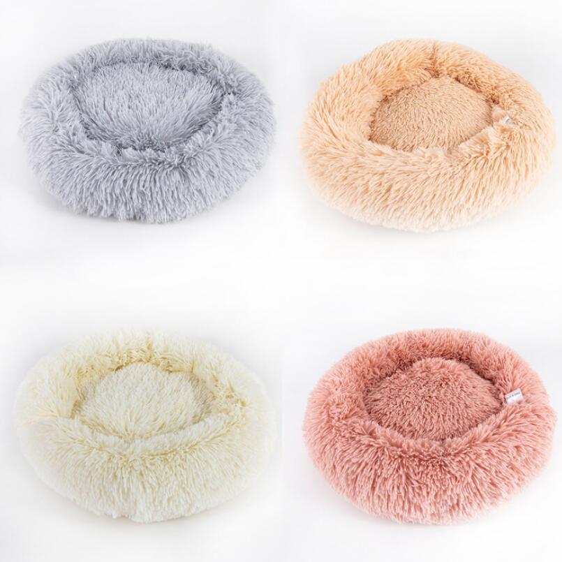 Plush Round Dog Bed | Small Pet Nest for Dogs & Cats.