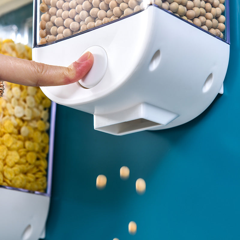 Kitchen Food Storage Box | Wall Cereal Dispenser.