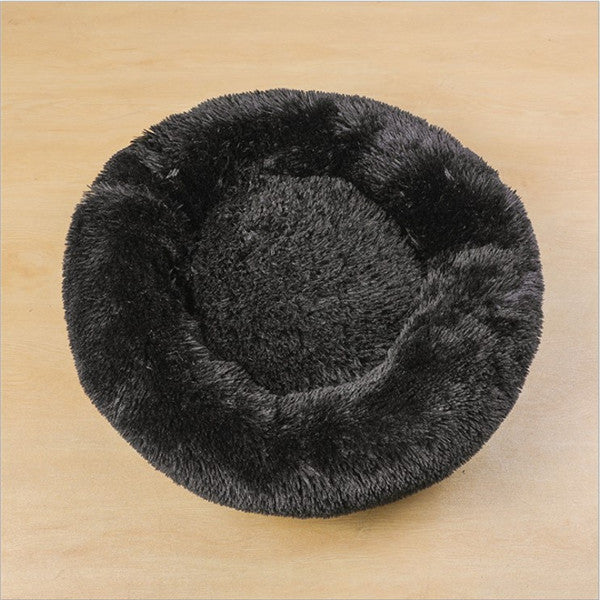 Plush Round Dog Bed | Small Pet Nest for Dogs & Cats.