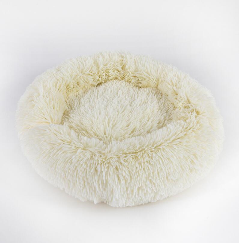 Plush Round Dog Bed | Small Pet Nest for Dogs & Cats.