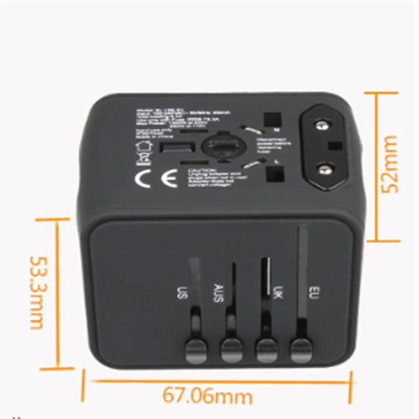 Multi-Function Power Socket | Universal Outlet Adapter.