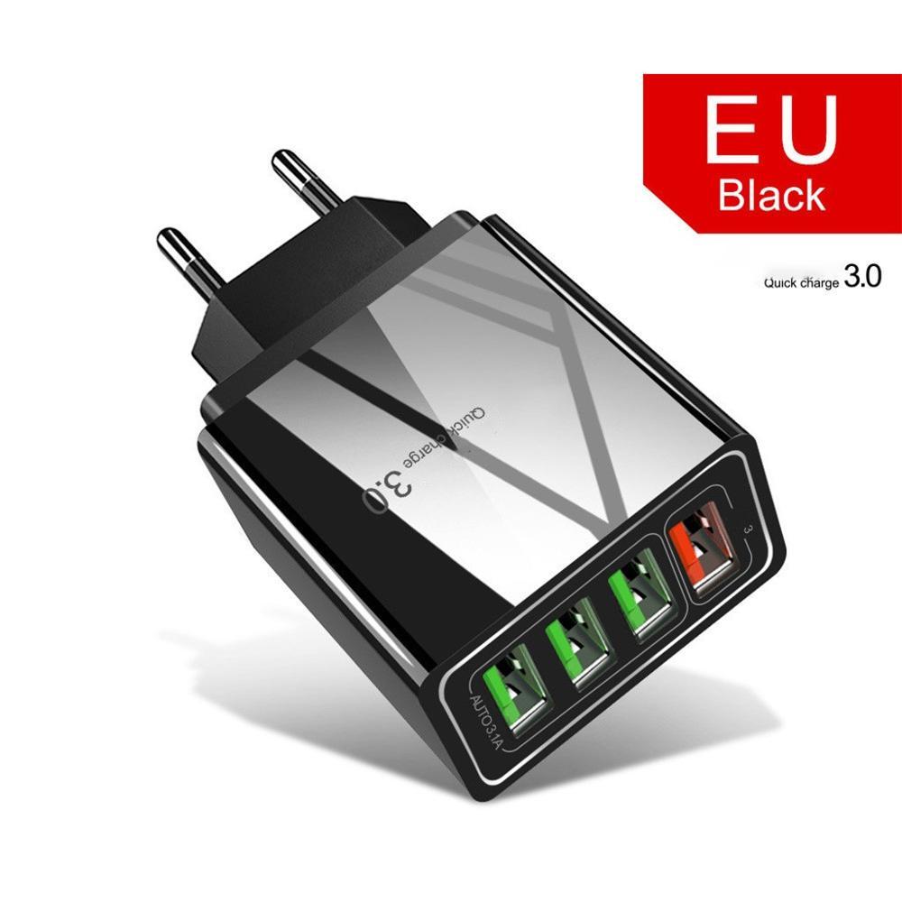 Illuminated USB Charger | 4-Port 3A Charging Adapter.