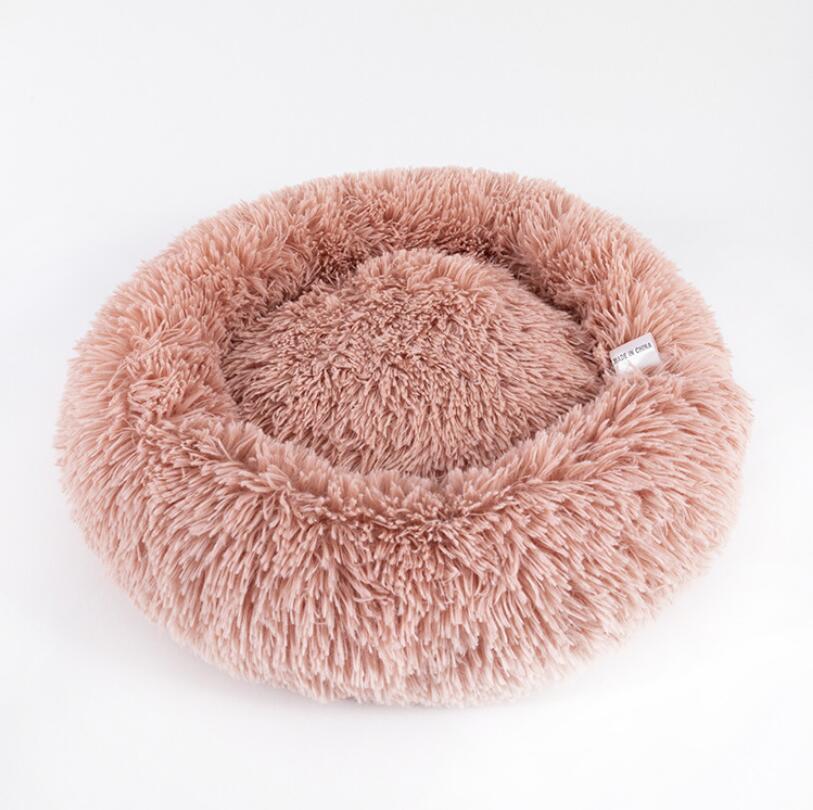 Plush Round Dog Bed | Small Pet Nest for Dogs & Cats.