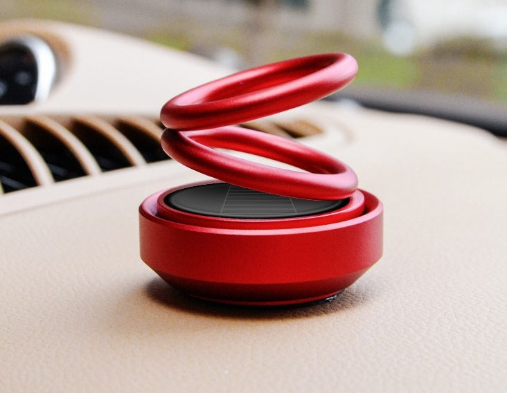 Rotating Solar Car Perfume | Dashboard Air Freshener.