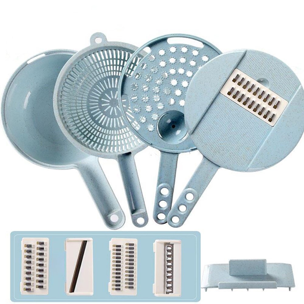 8-in-1 Vegetable Cutter | Mandoline with Peeler & Grater.