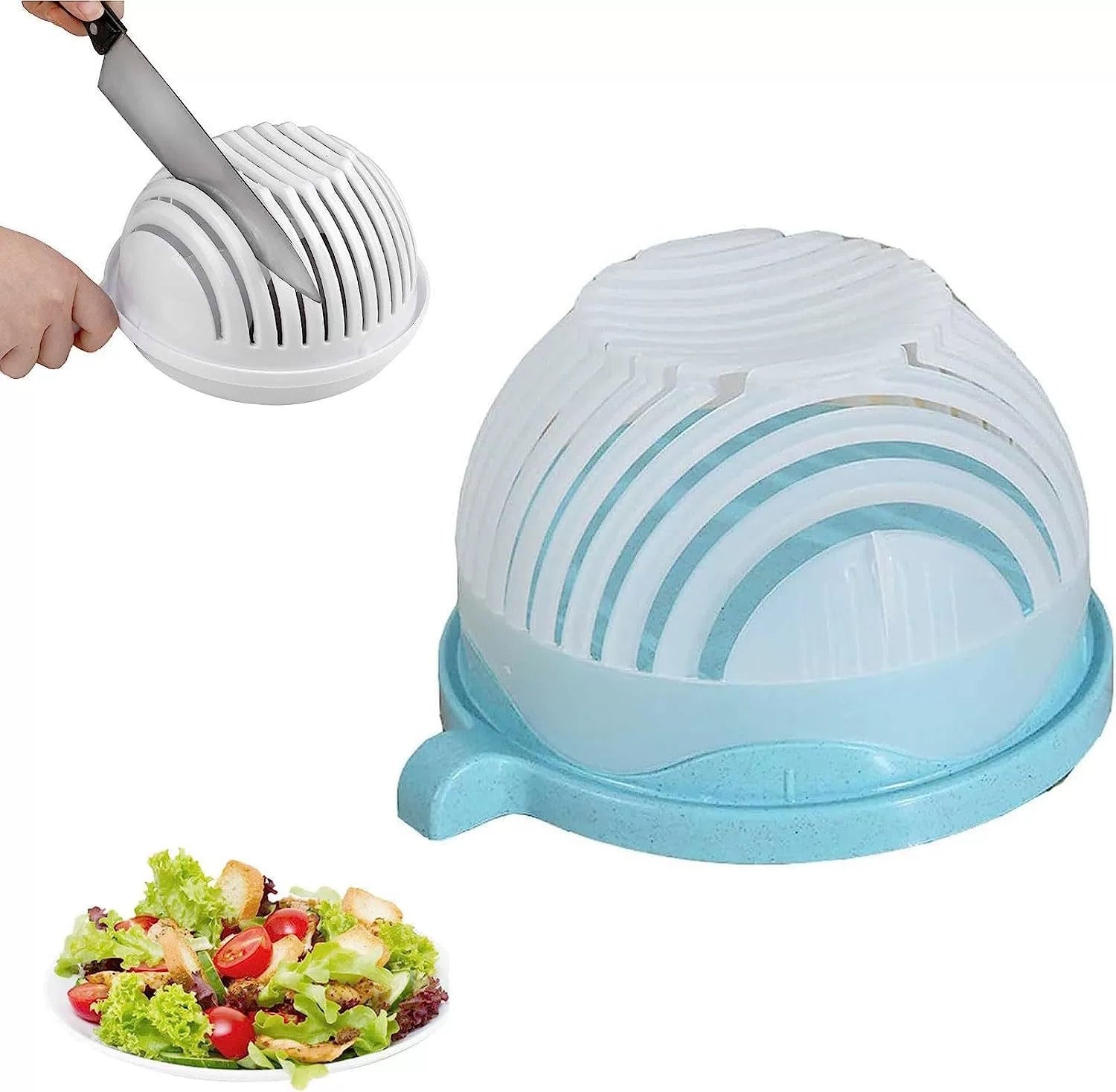 Salad Cutter Bowl | Creative Veggie & Fruit Chopper.