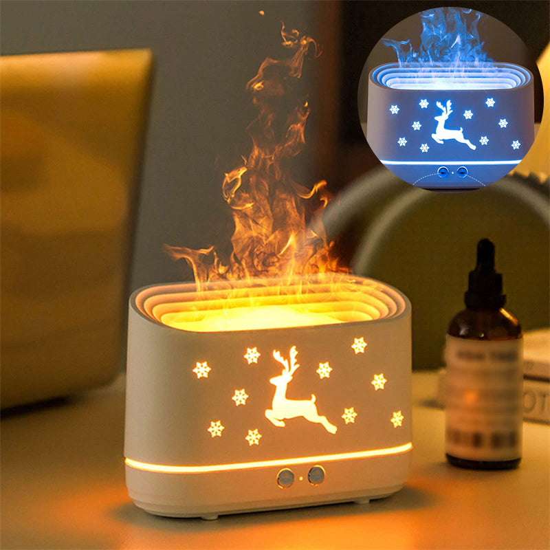 Elk Flame Humidifier | Diffuser & LED Christmas Decor.