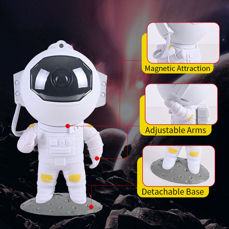 Galaxy Star Projector | Astronaut Night Light Decor.