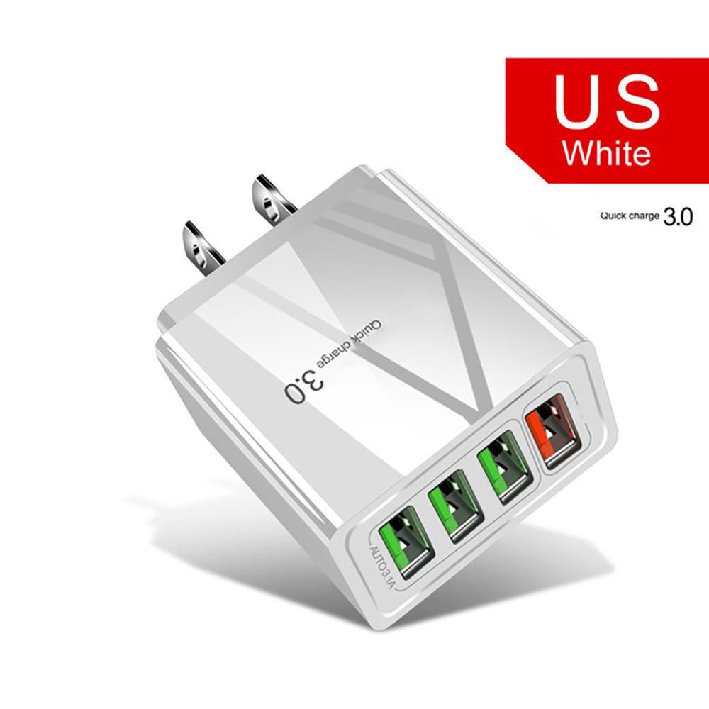 Illuminated USB Charger | 4-Port 3A Charging Adapter.