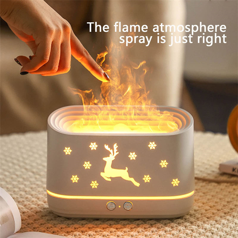 Elk Flame Humidifier | Diffuser & LED Christmas Decor.