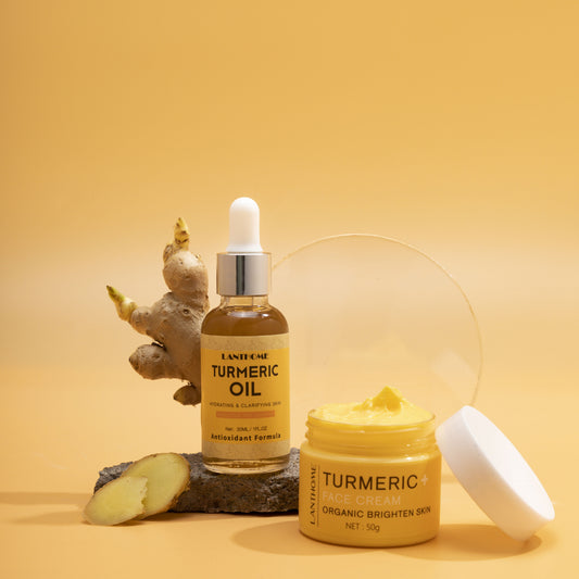 Turmeric Essential Oil Skin Care Set | Brightening & Nourishing Kit.