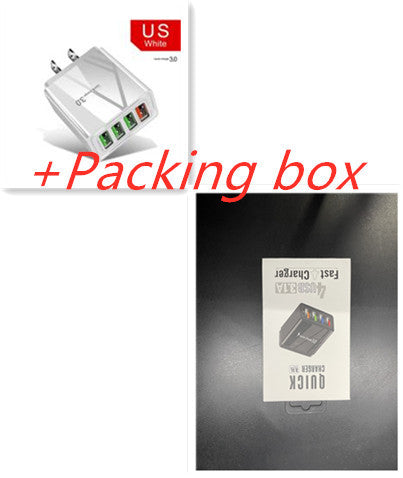 Illuminated USB Charger | 4-Port 3A Charging Adapter.