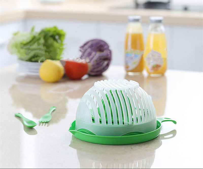 Salad Cutter Bowl | Creative Veggie & Fruit Chopper.