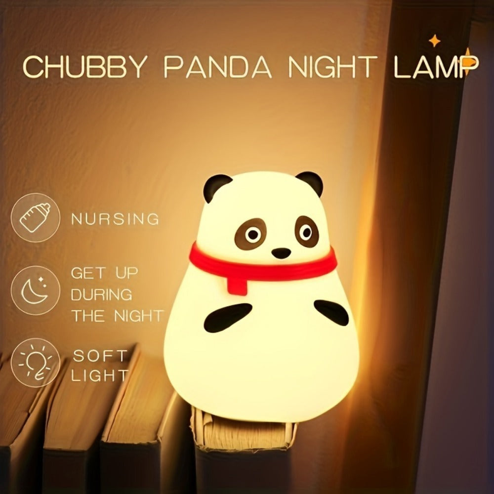 LED Rainbow Silicone Night Light | USB Pat Control Gift.