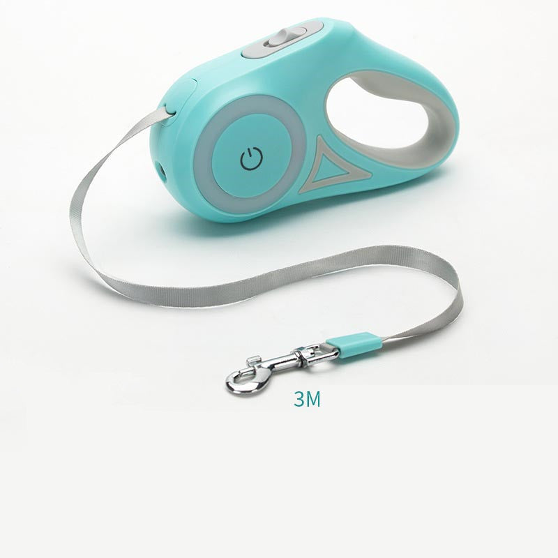 Dog Leash & Collar Set | Retractable Pet Lead with Light.