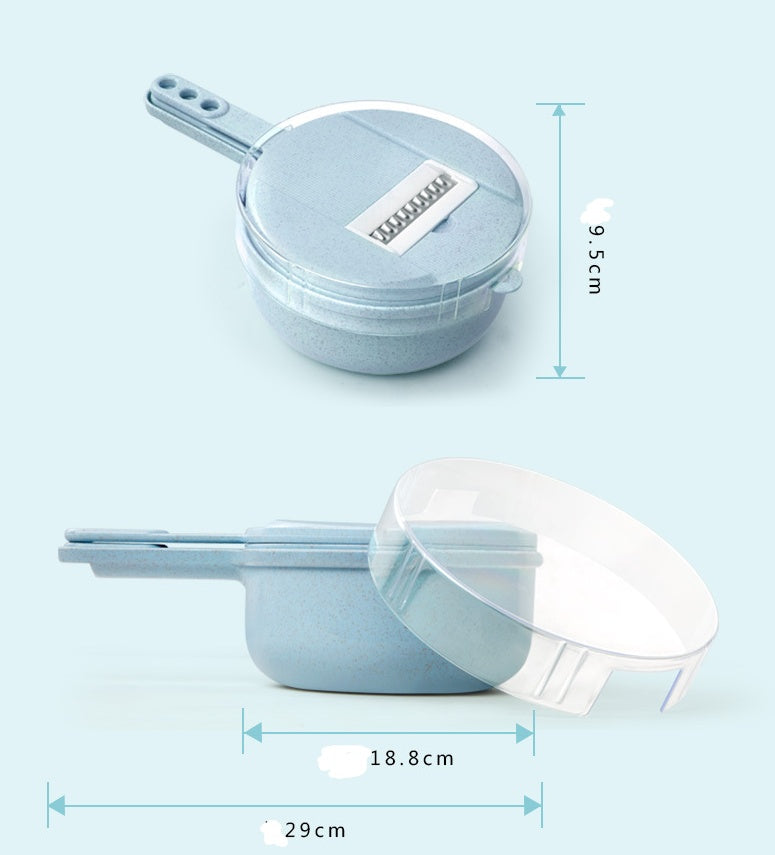 8-in-1 Vegetable Cutter | Mandoline with Peeler & Grater.