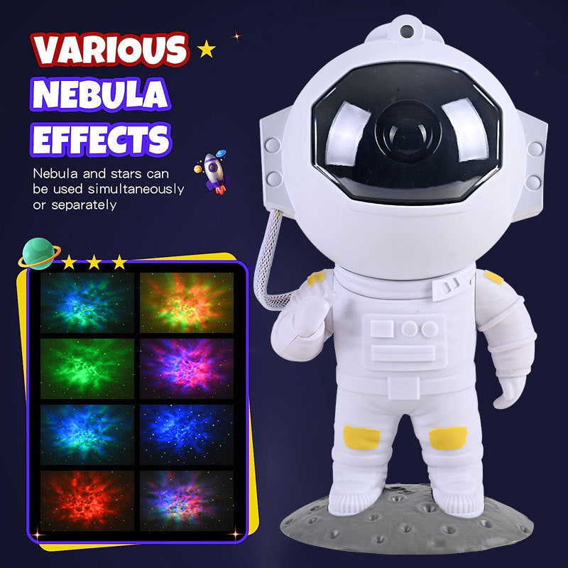 Galaxy Star Projector | Astronaut Night Light Decor.