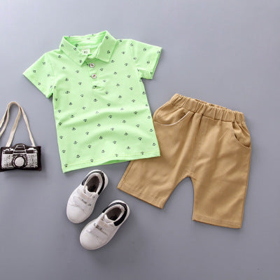 Anchor Print Kids Outfit | Nautical Children’s Clothing Set.