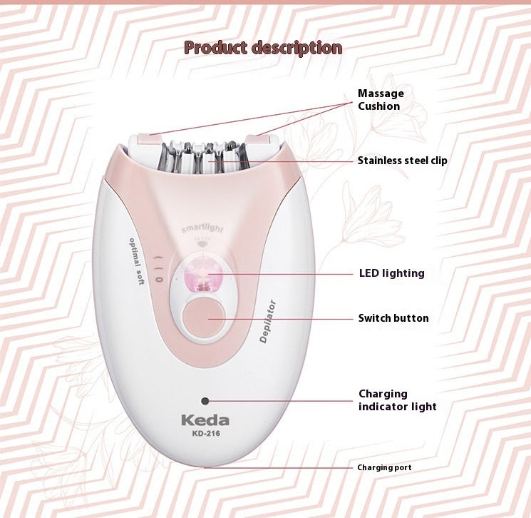 Portable Charging Hand Hair Leg Smart Electric Removal Device.