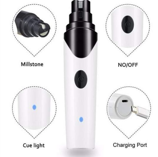 Electric Pet Nail Clippers | Dog & Cat Trimmer Tool.