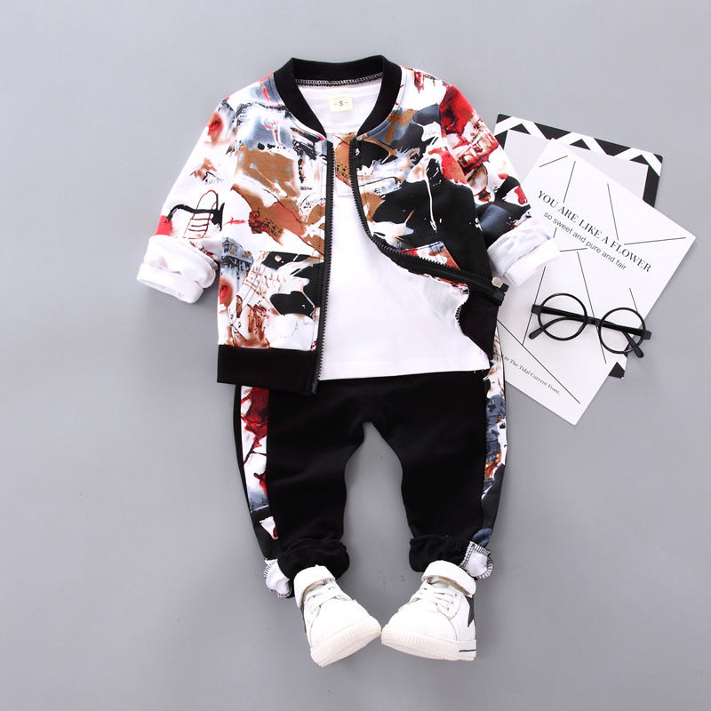 Boys' 3-Piece Outfit | Autumn & Winter Kids Clothing Set.
