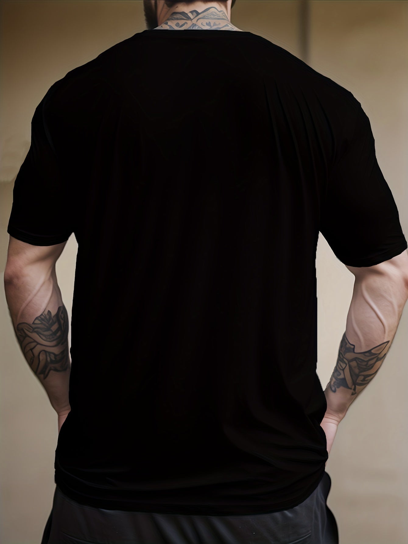 Curved Graphic Men's T-Shirt | Summer Casual Short Sleeve | Comfortable & Stretchy.