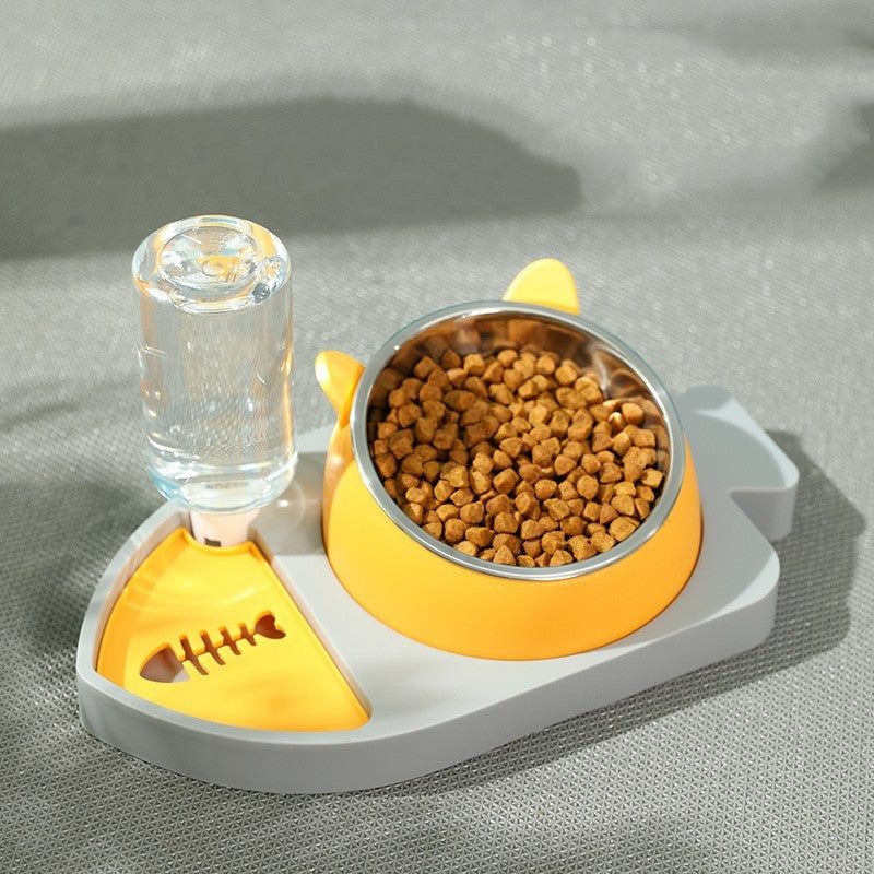 3-in-1 Fish Design Feeder | Pet Food & Water Dispenser.