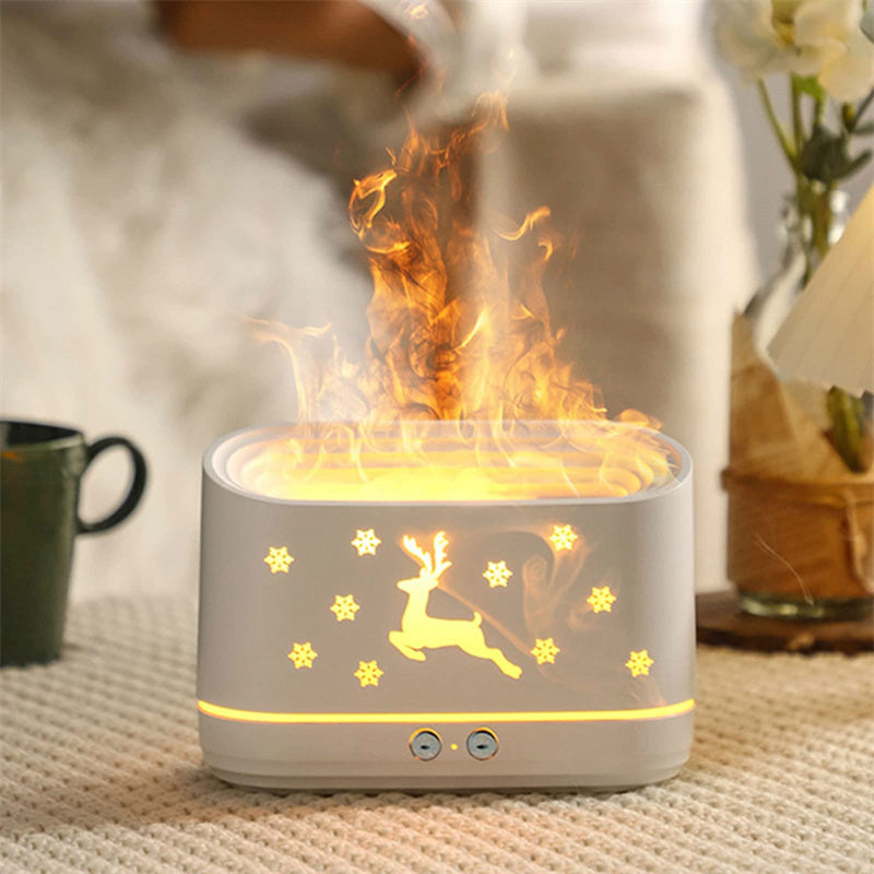 Elk Flame Humidifier | Diffuser & LED Christmas Decor.